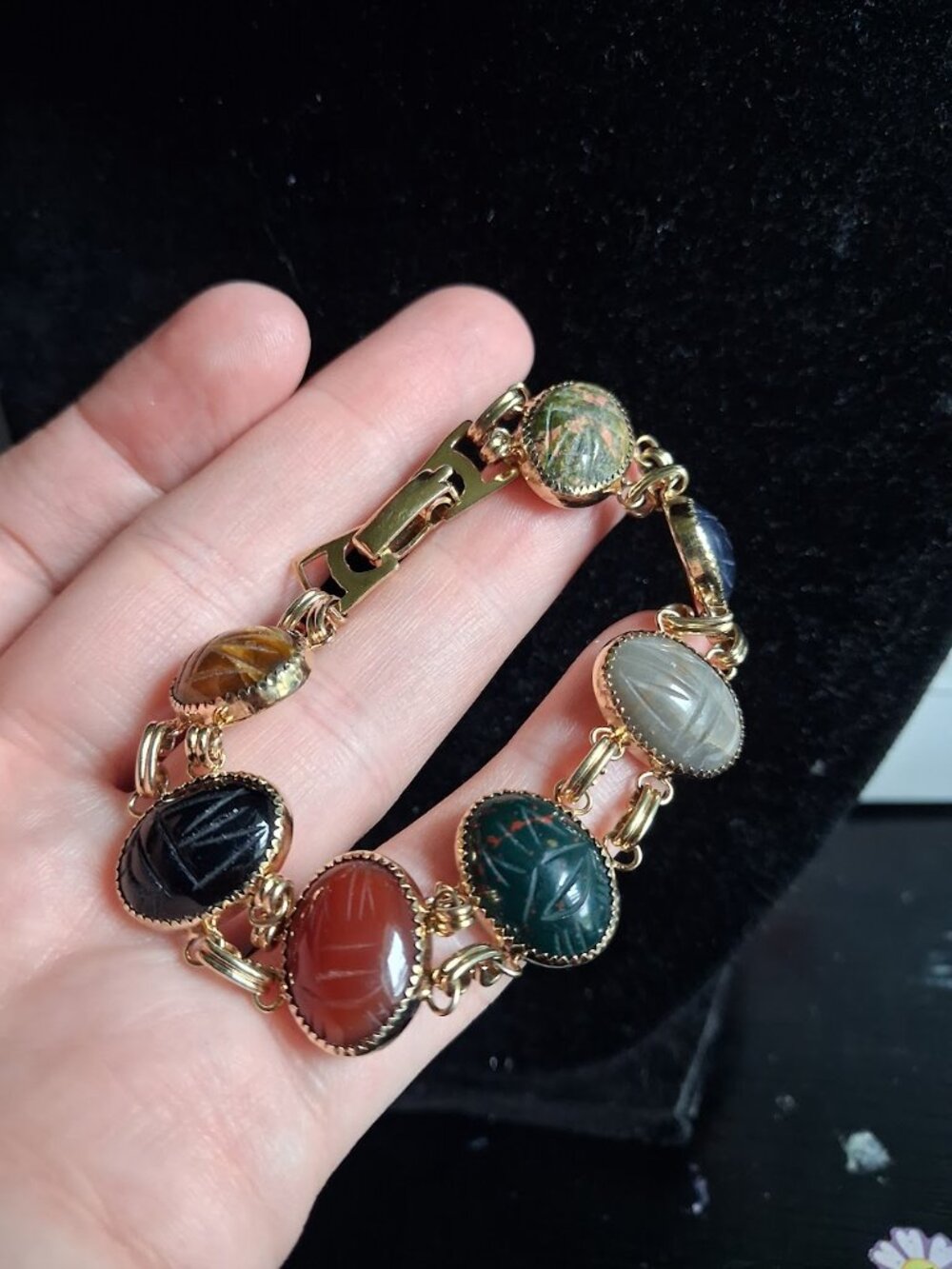 7 inch Scarab bracelet